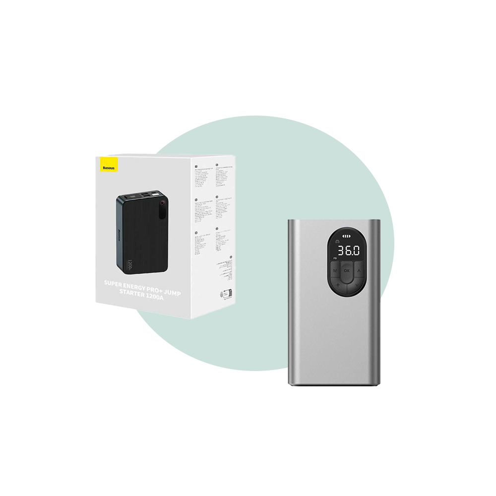 Kit d'Urgence Auto Baseus – Vue latérale | Accessoires | miio Store