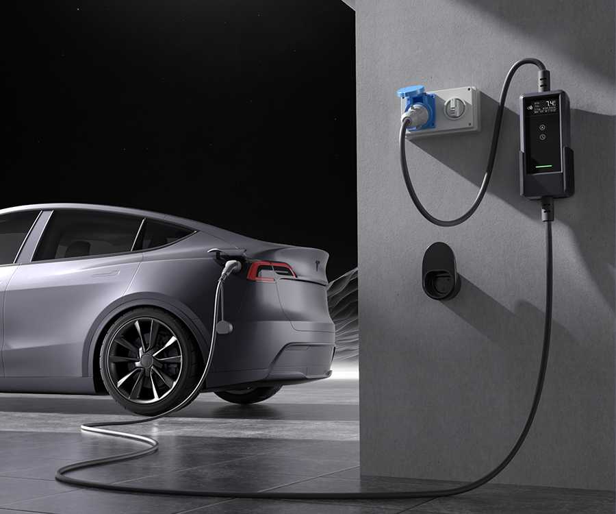 dé Carregador Portátil EV 7,4kW – Embalagem | Carregadores EV – Portátil | miio Store