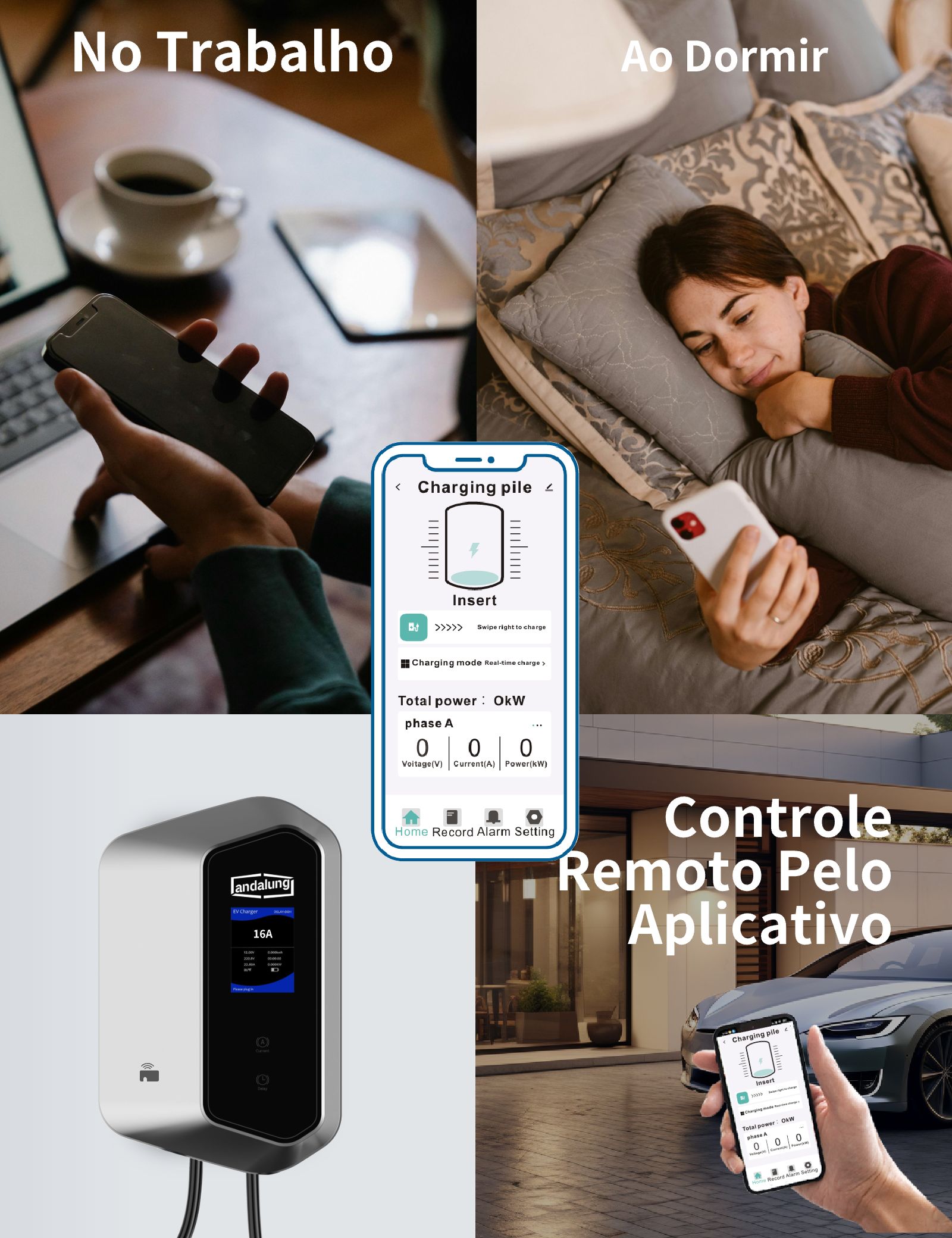 Wallbox Andalung – 7 kW / 11 kW – Wi-Fi e RFID
