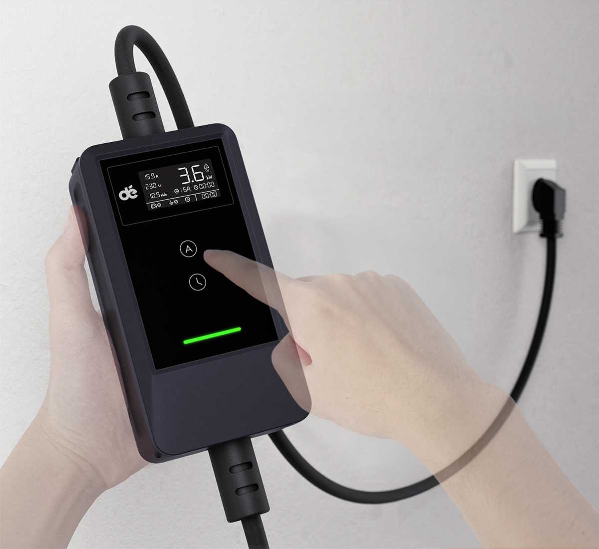 dé Carregador Portátil EV 3,7kW – Embalagem | Carregadores EV – Portátil | miio Store