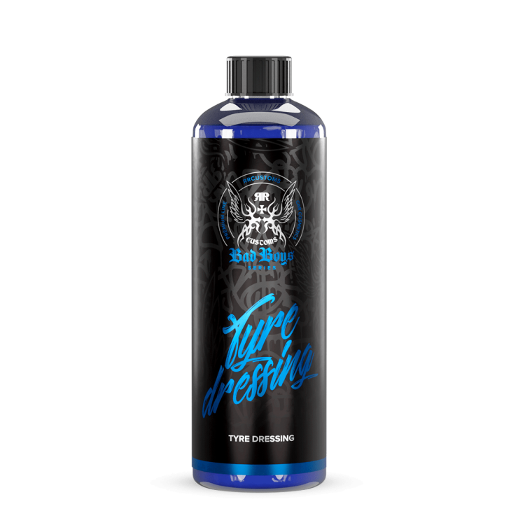 Tyre Dressing 500ml – Frasco azul-negro con letras azules Tyre Dressing para acabado brillante de neumáticos | Detailing Auto | miio Store