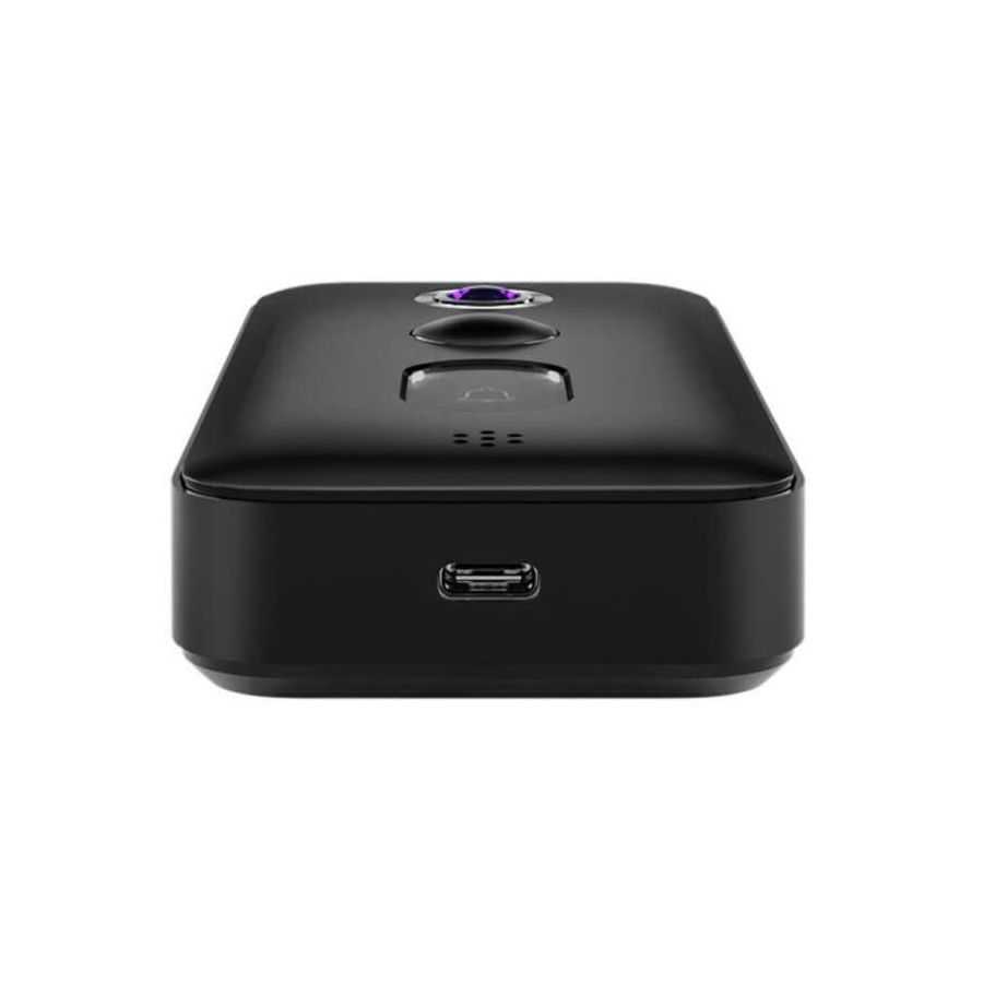 A campainha Xiaomi Smart Doorbell 3S oferece conectividade USB-C para carregamento fácil e rápido.